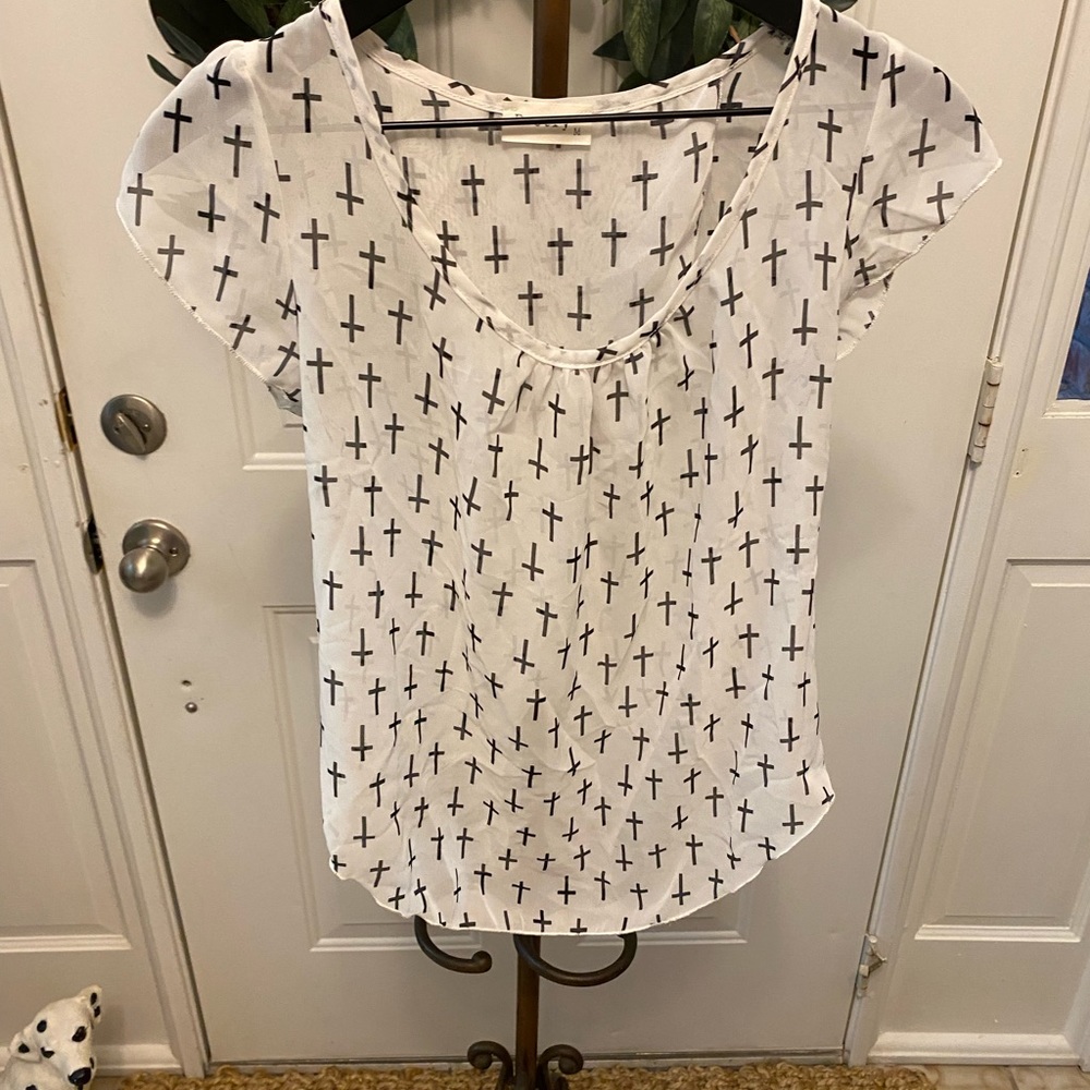 Poetry Cross Fly Away Back Top SS M
